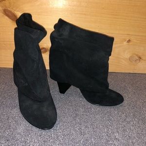 Black boot heel
